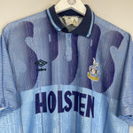 Shop 1991/94 TOTTENHAM AWAY SHIRT (XL) UMBRO, classic football shirts, vintage football shirts & retro soccer jerseys at Cult Kits