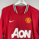 Shop 2011/12 MANCHESTER UNITED CHICHARITO #14 L/S HOME SHIRT (L) NIKE, classic football shirts, vintage football shirts & retro soccer jerseys at Cult Kits
