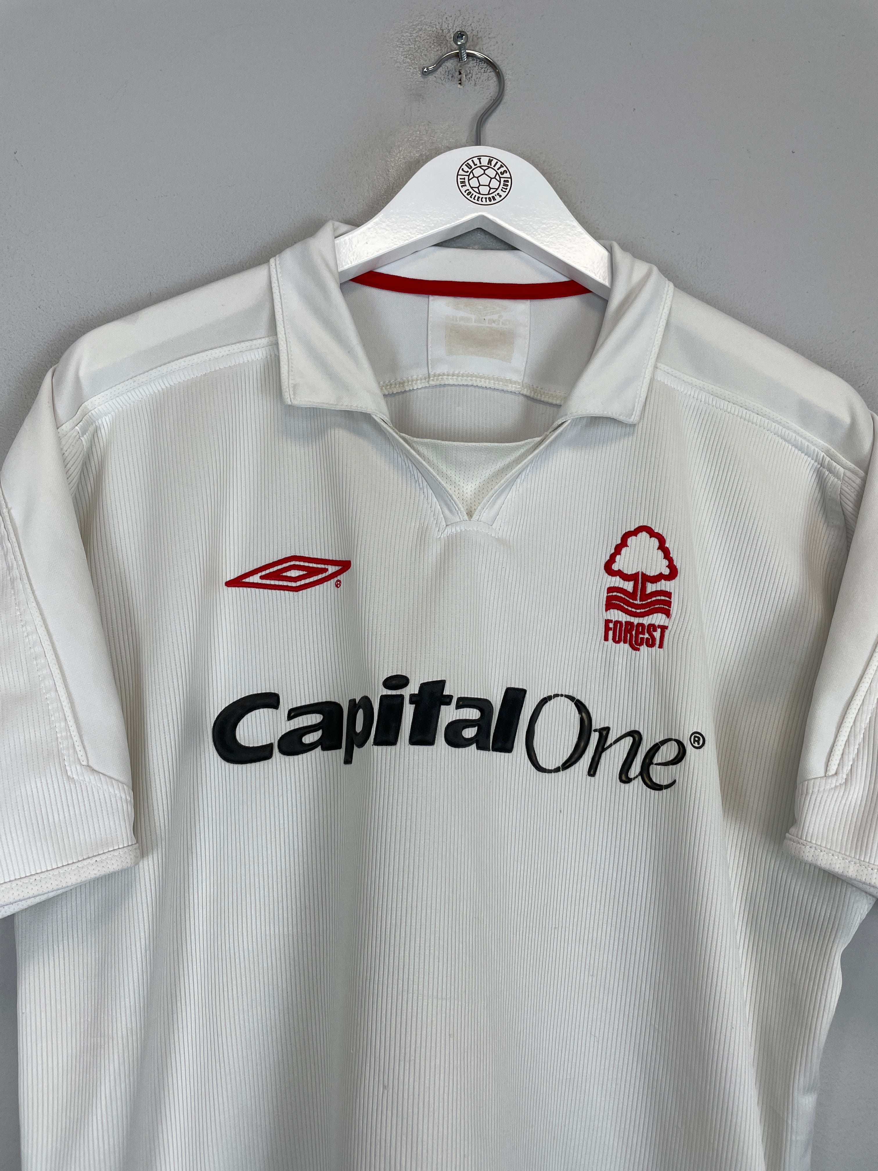 Shop 2003/04 NOTTINGHAM FOREST AWAY SHIRT (M) UMBRO, classic football shirts, vintage football shirts & retro soccer jerseys at Cult Kits