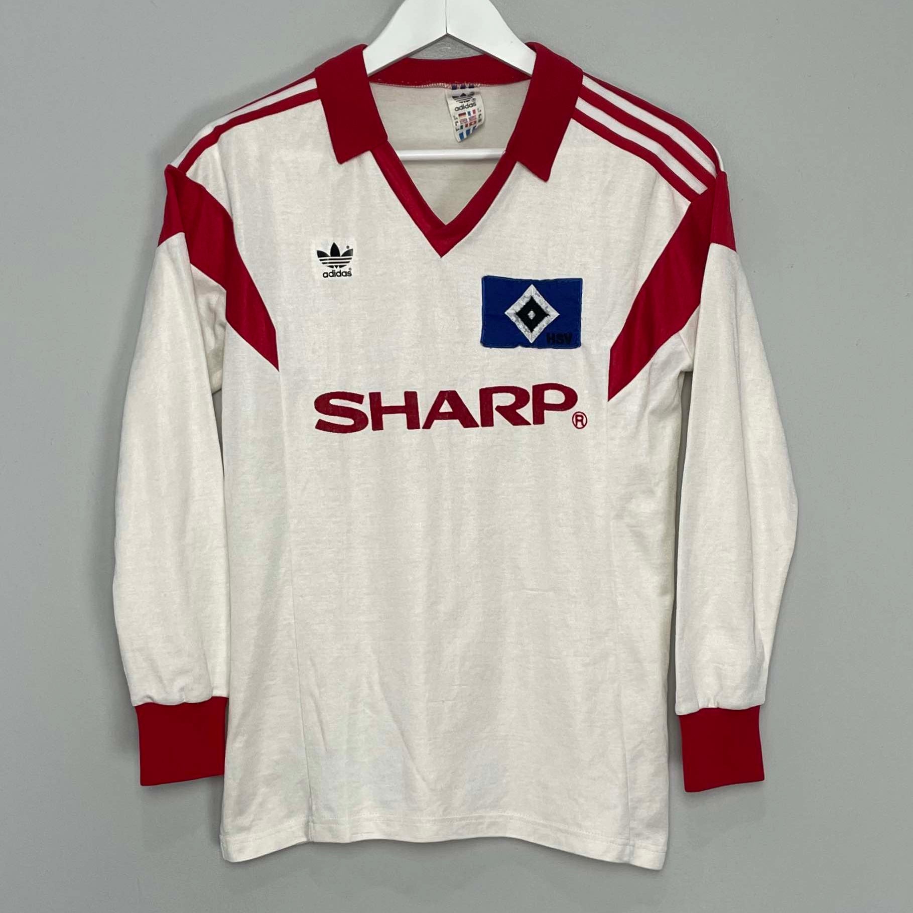 Shop 1987/88 HAMBURG #3 L/S HOME SHIRT (S) ADIDAS, classic football shirts, vintage football shirts & retro soccer jerseys at Cult Kits