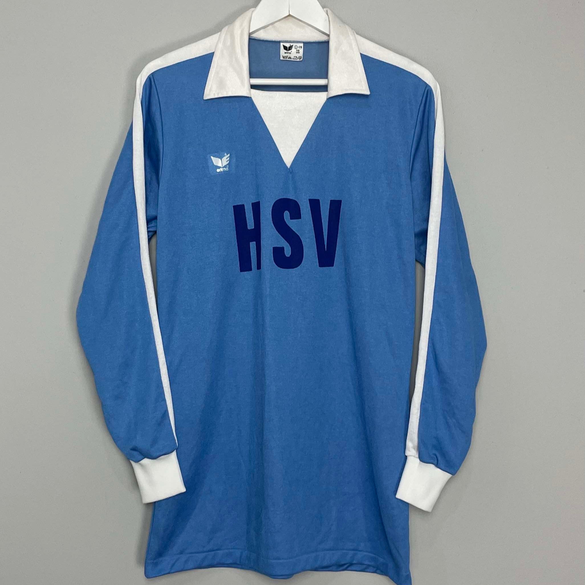 Shop 1976/78 HAMBURG L/S AWAY SHIRT (L) ERIMA, classic football shirts, vintage football shirts & retro soccer jerseys at Cult Kits