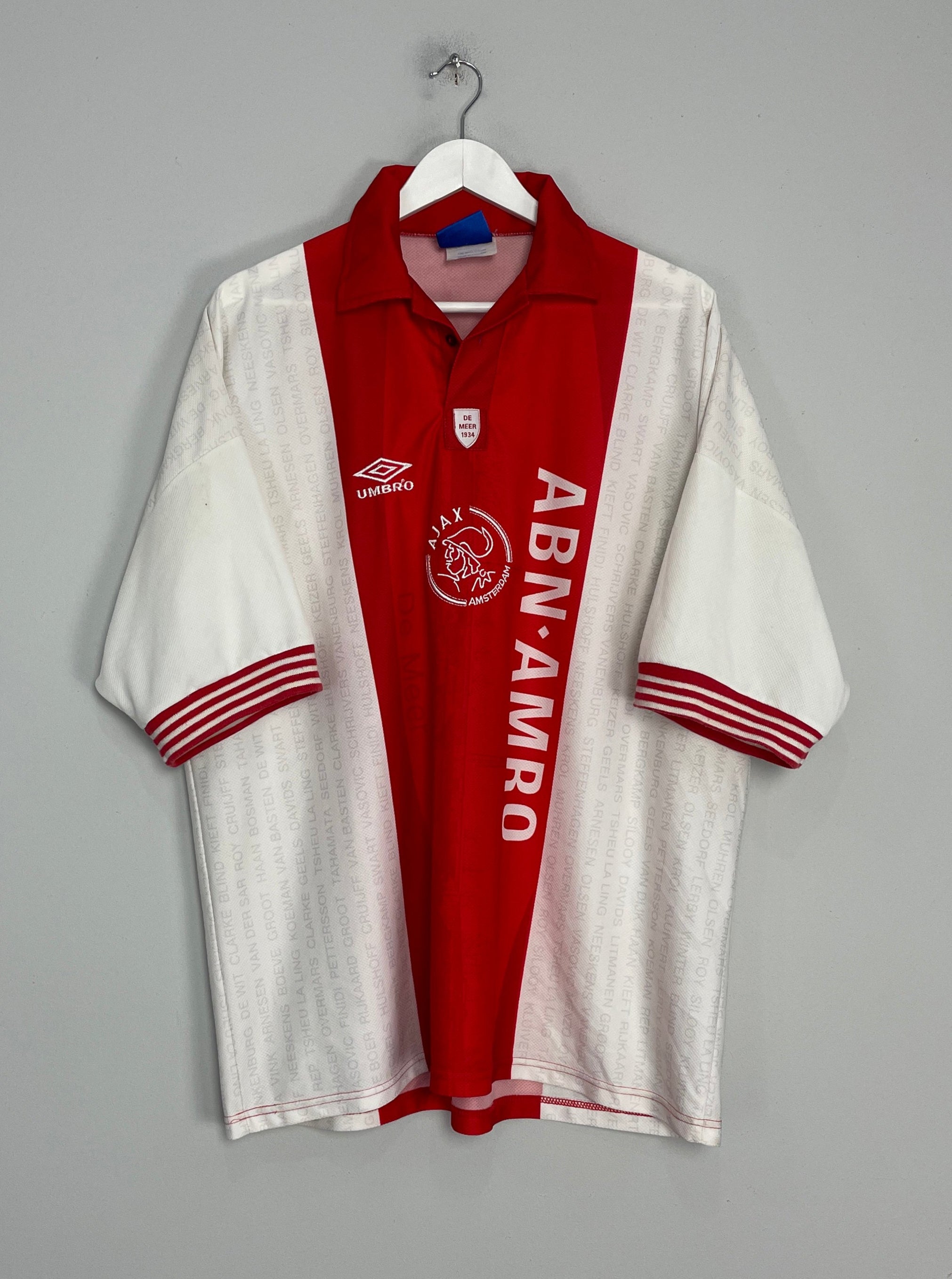 1995/96 AJAX #11 HOME SHIRT (XXL) UMBRO