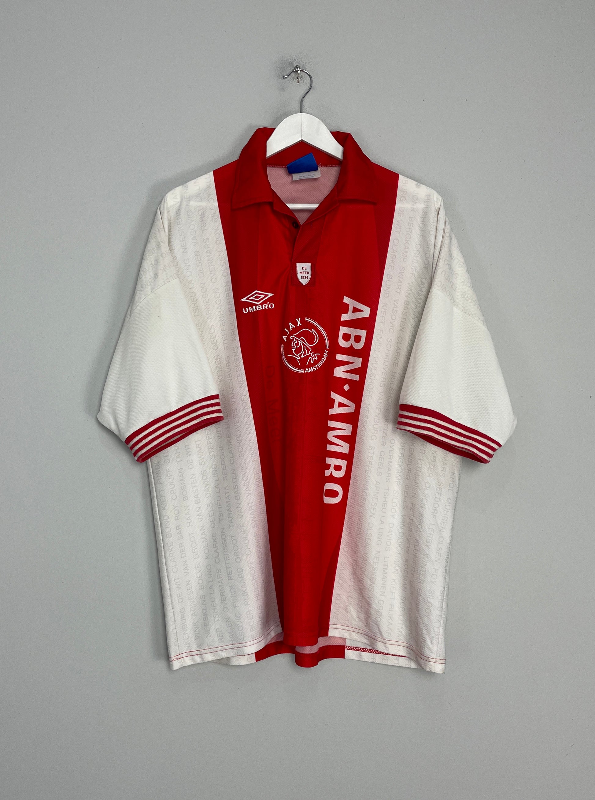 1995/96 AJAX #11 HOME SHIRT (XXL) UMBRO