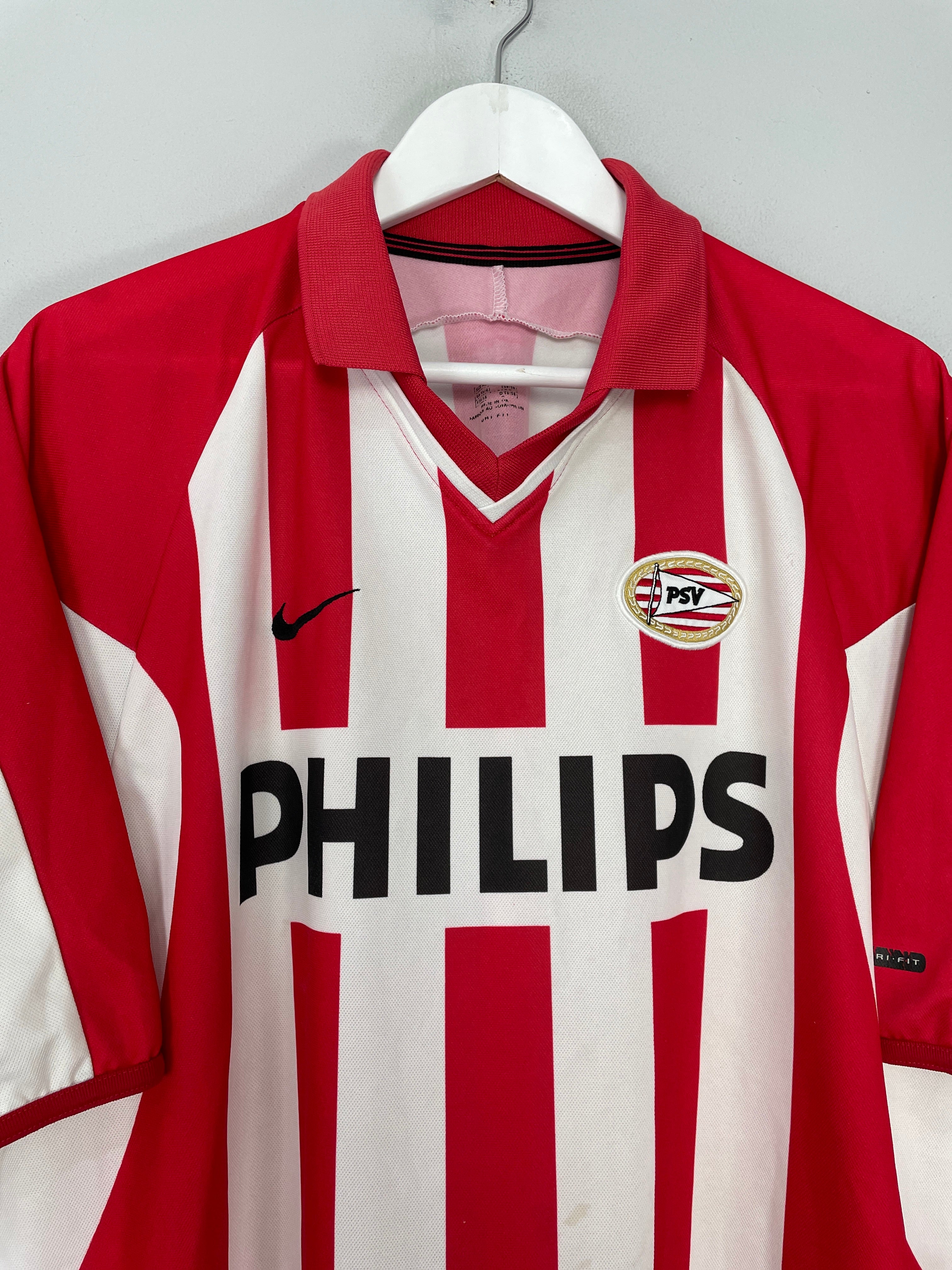 Shop 2000/02 PSV HOME SHIRT (XL) NIKE, classic football shirts, vintage football shirts & retro soccer jerseys at Cult Kits