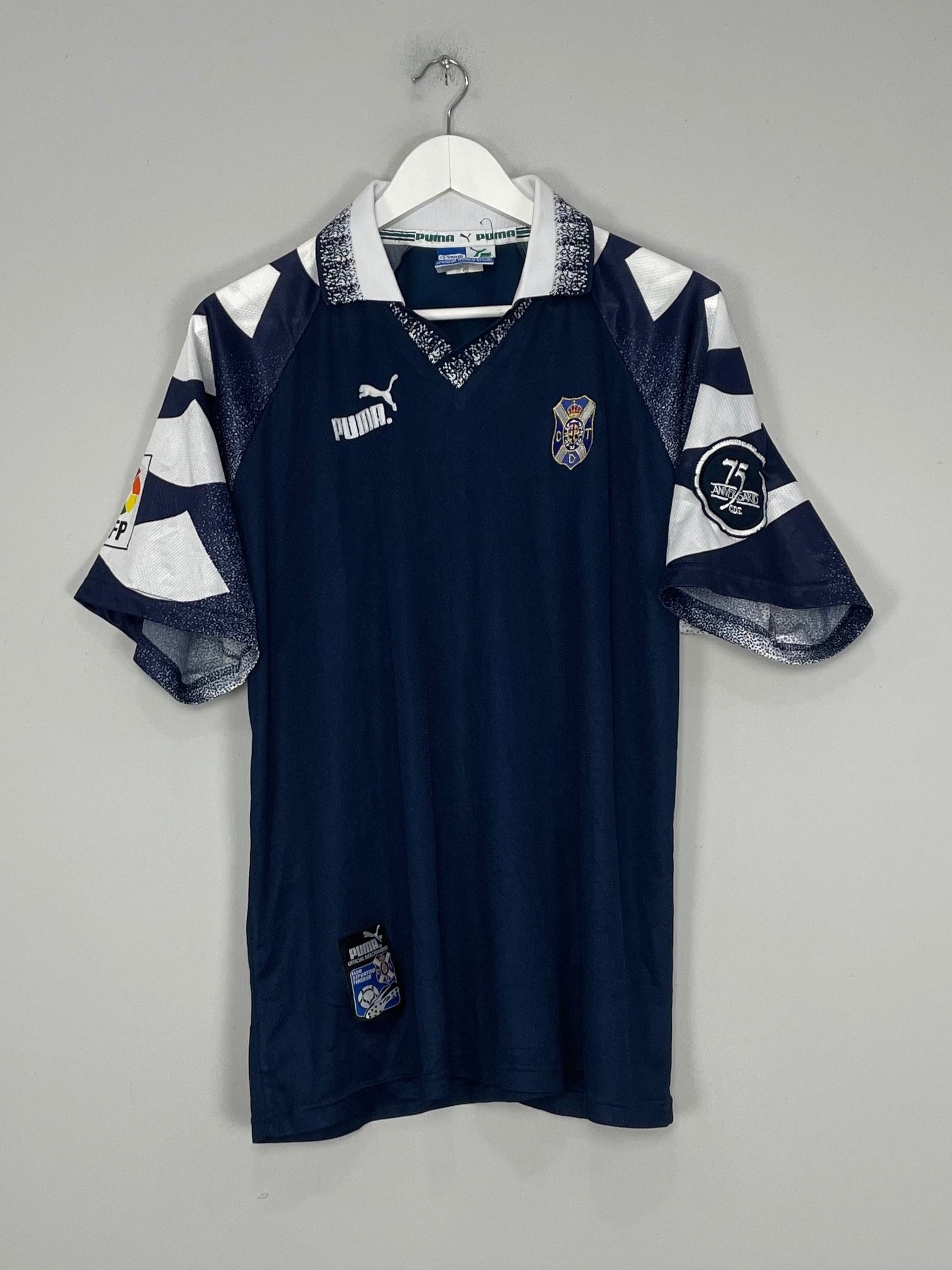 Shop 1997/98 TENERIFE *75 YEARS* AWAY SHIRT (L) PUMA, classic football shirts, vintage football shirts & retro soccer jerseys at Cult Kits