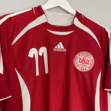 2006/08 DENMARK BENDTNER #11 HOME SHIRT (M) ADIDAS