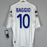 Shop 2003/04 BRESCIA BAGGIO #10 *BNWT* GRAZIE ROBY AWAY SHIRT (XL) KAPPA, classic football shirts, vintage football shirts & retro soccer jerseys at Cult Kits
