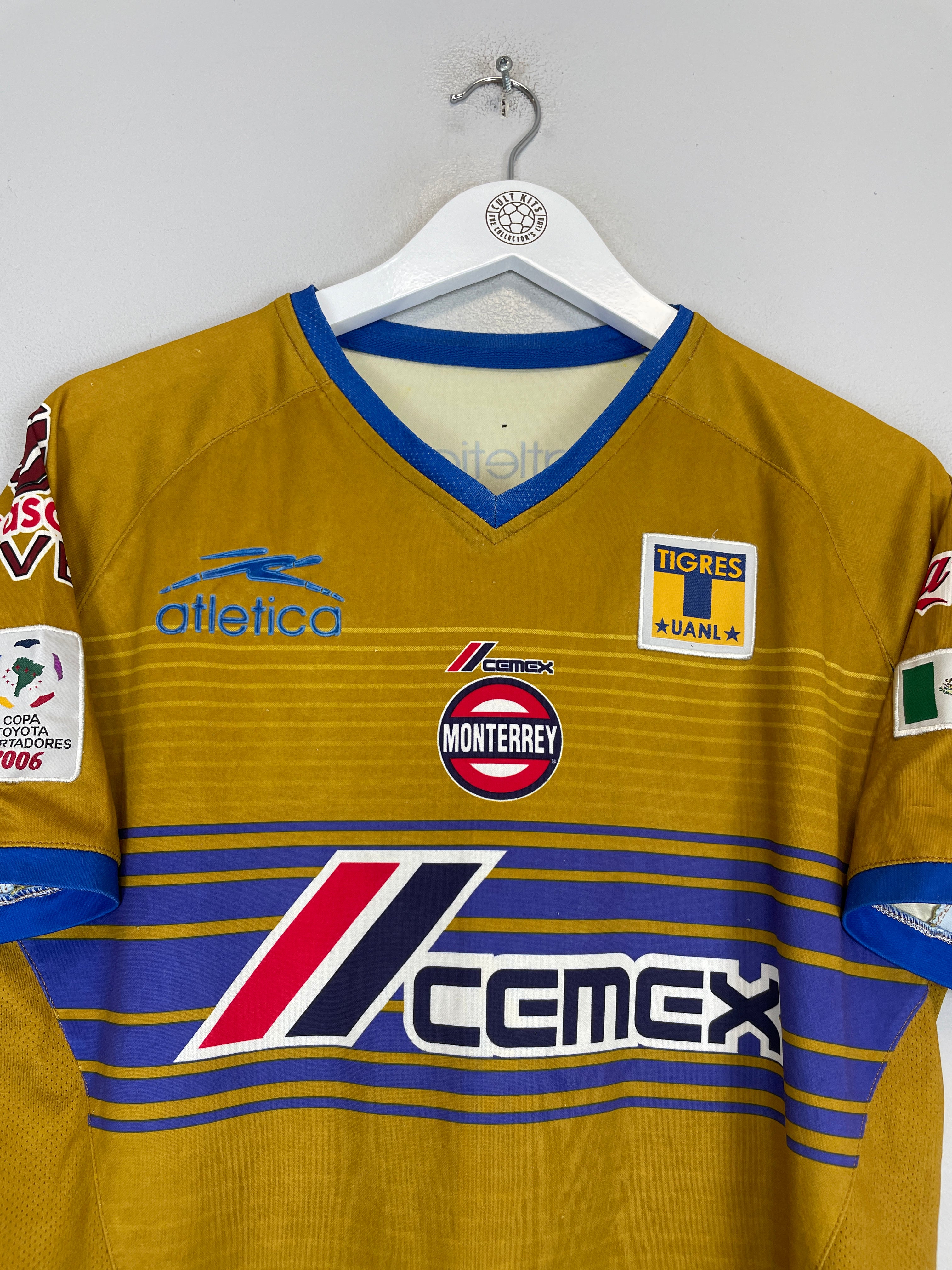 Shop 2005/06 TIGRES HOME SHIRT (M) ATLETICA, classic football shirts, vintage football shirts & retro soccer jerseys at Cult Kits