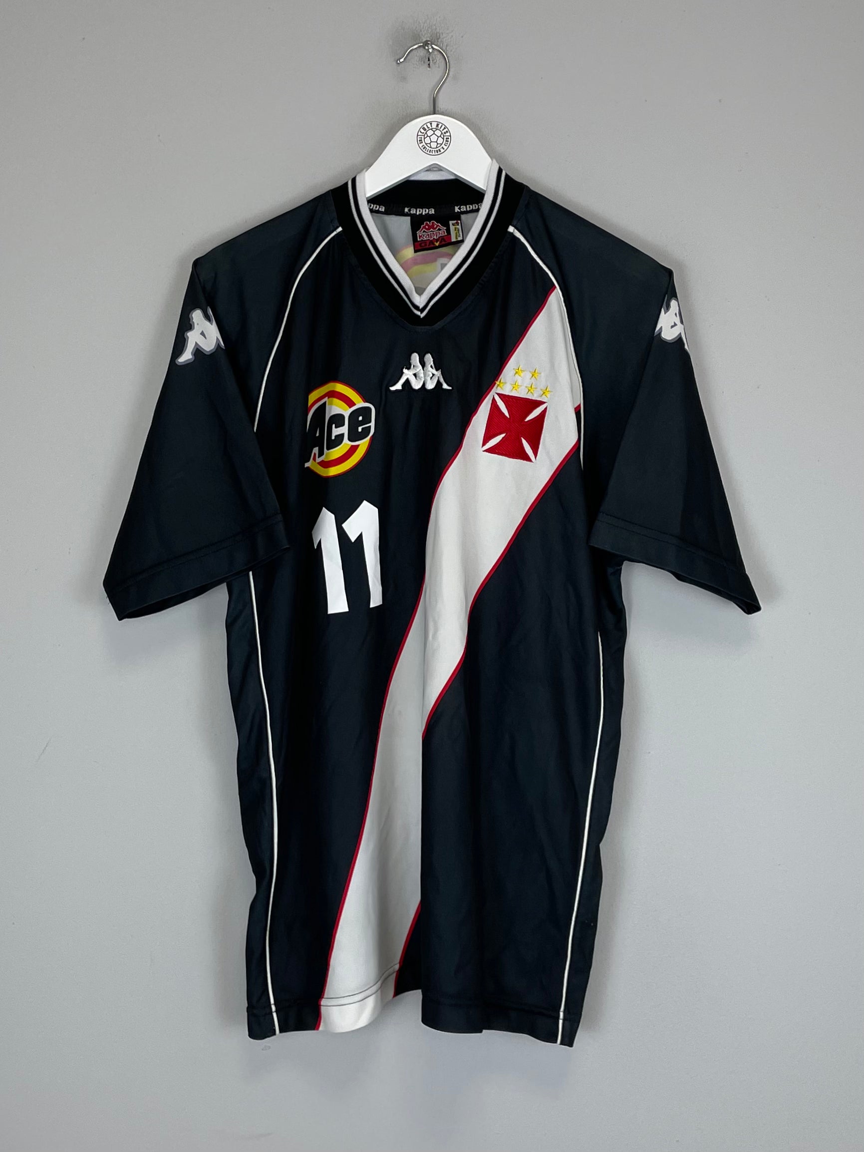 Shop 2000 VASCO DA GAMA ROMARIO #11 HOME SHIRT (M) KAPPA, classic football shirts, vintage football shirts & retro soccer jerseys at Cult Kits