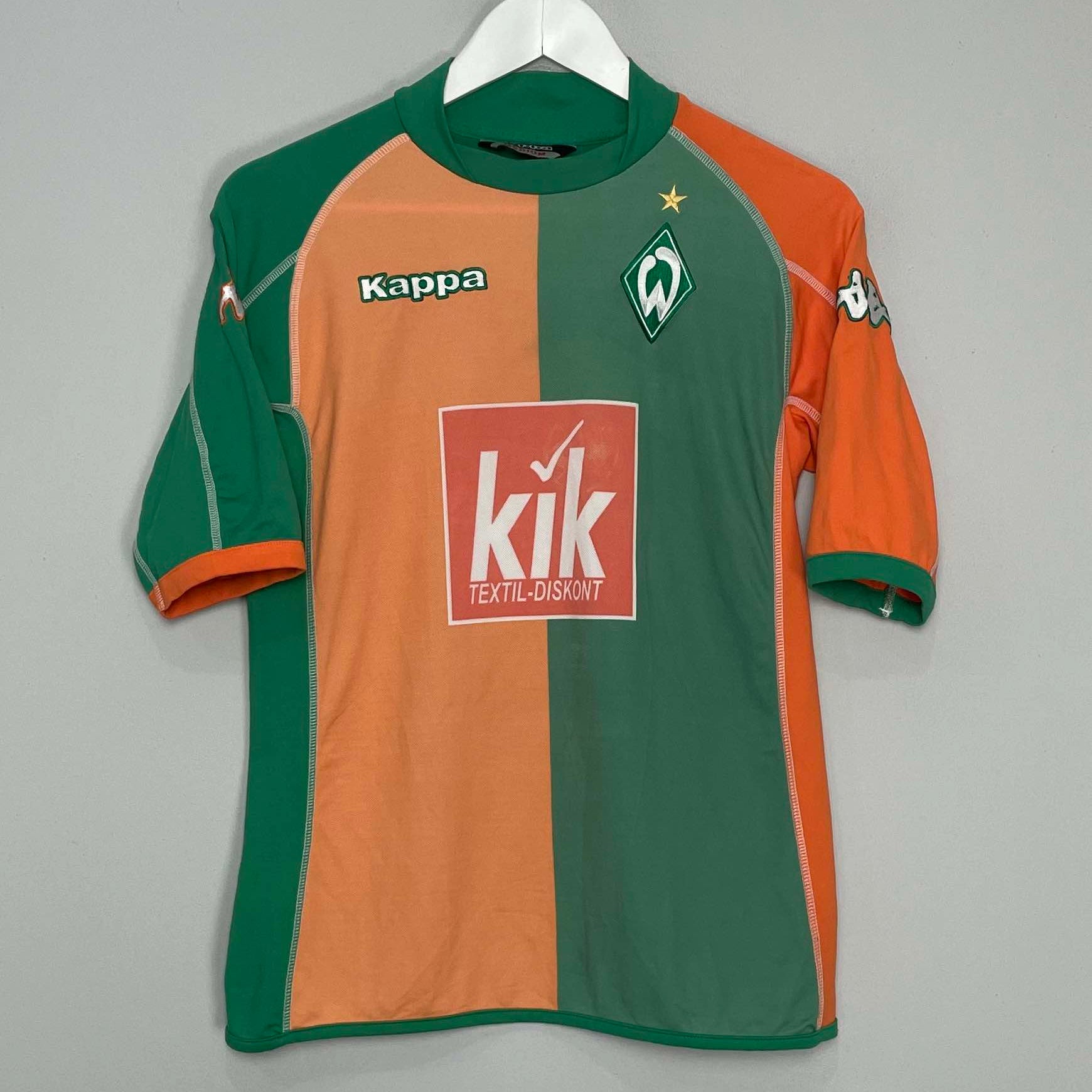 Shop 2005/06 WERDER BREMEN HOME SHIRT (M) KAPPA, classic football shirts, vintage football shirts & retro soccer jerseys at Cult Kits