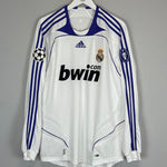 Shop 2007/08 REAL MADRID RAUL #7 L/S C/L HOME SHIRT (L) ADIDAS, classic football shirts, vintage football shirts & retro soccer jerseys at Cult Kits