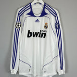 Shop 2007/08 REAL MADRID RAUL #7 L/S C/L HOME SHIRT (L) ADIDAS, classic football shirts, vintage football shirts & retro soccer jerseys at Cult Kits