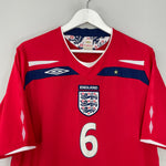 Shop 2008/10 ENGLAND TERRY #6 AWAY SHIRT (XL) UMBRO, classic football shirts, vintage football shirts & retro soccer jerseys at Cult Kits
