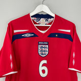 Shop 2008/10 ENGLAND TERRY #6 AWAY SHIRT (XL) UMBRO, classic football shirts, vintage football shirts & retro soccer jerseys at Cult Kits