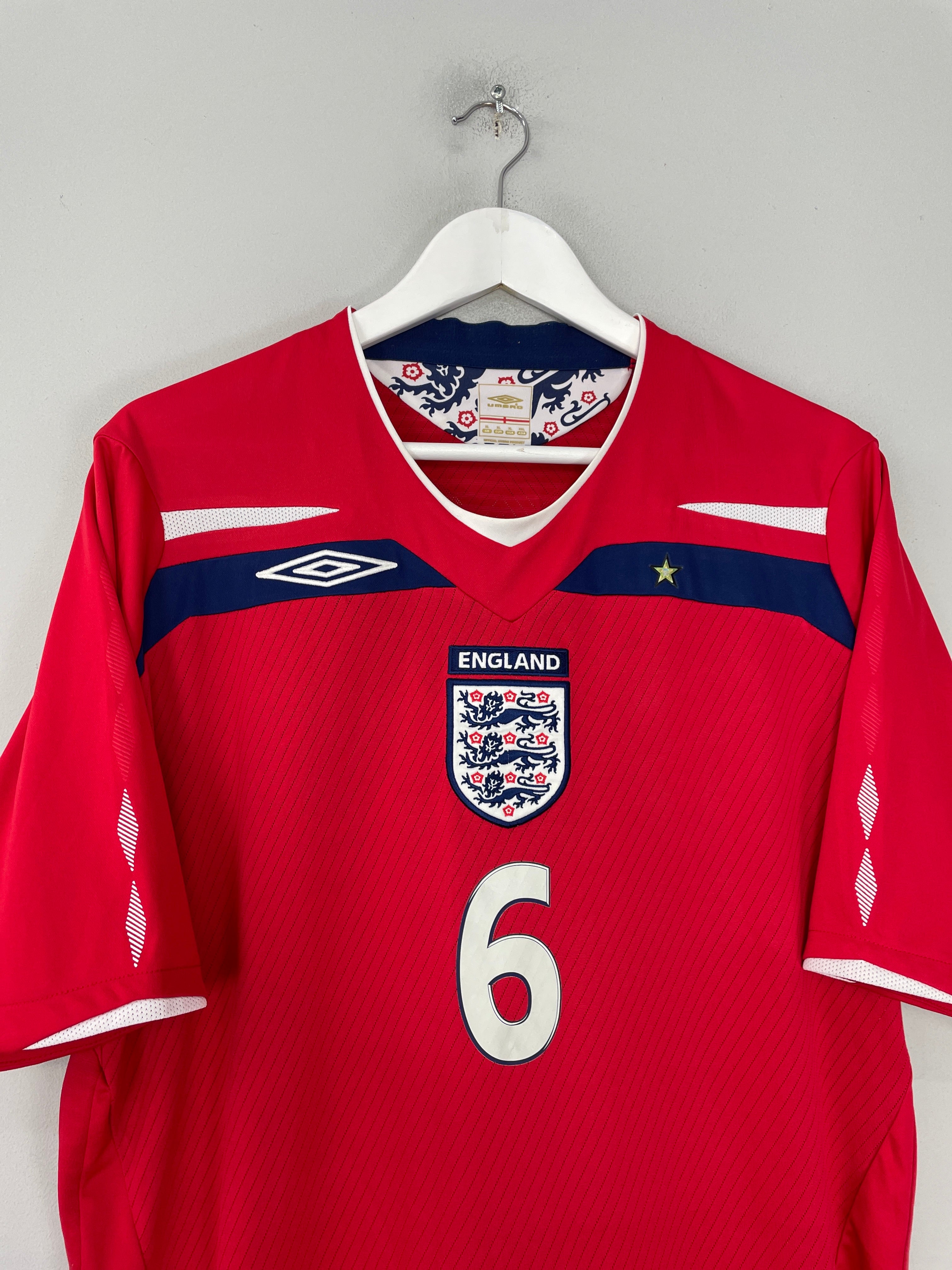 Shop 2008/10 ENGLAND TERRY #6 AWAY SHIRT (XL) UMBRO, classic football shirts, vintage football shirts & retro soccer jerseys at Cult Kits