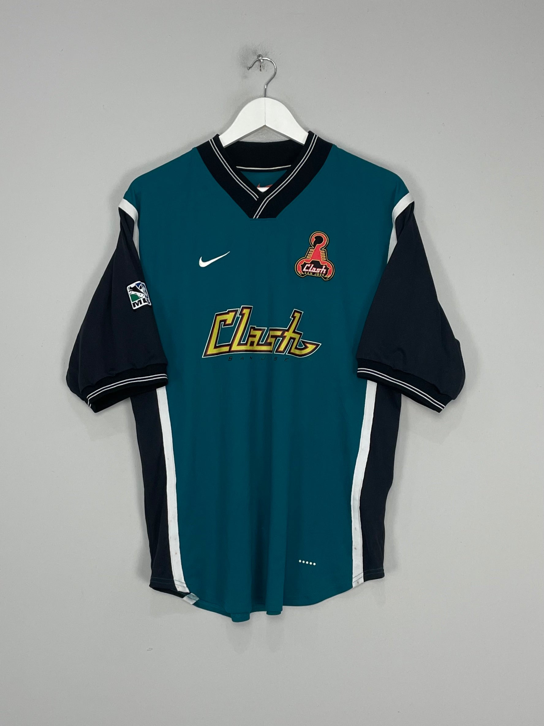 Shop 1998/99 SAN JOSE CLASH AWAY SHIRT (M) NIKE, classic football shirts, vintage football shirts & retro soccer jerseys at Cult Kits