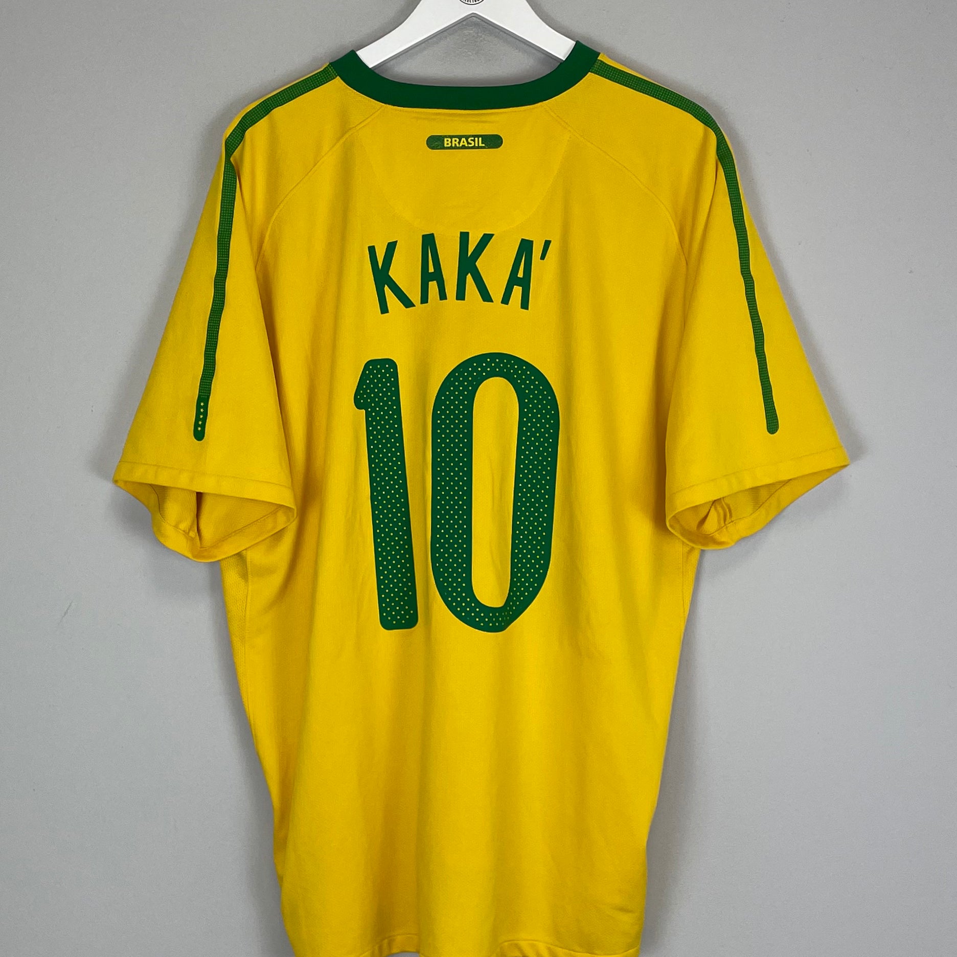 Shop 2010/11 BRAZIL KAKA #10 HOME SHIRT (XXL) NIKE, classic football shirts, vintage football shirts & retro soccer jerseys at Cult Kits