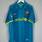 Shop 2007/08 BARCELONA ETO'O #9 AWAY SHIRT (XL) NIKE, classic football shirts, vintage football shirts & retro soccer jerseys at Cult Kits