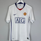 Shop 2008/10 MANCHESTER UNITED RONALDO #7 AWAY SHIRT (M) NIKE, classic football shirts, vintage football shirts & retro soccer jerseys at Cult Kits