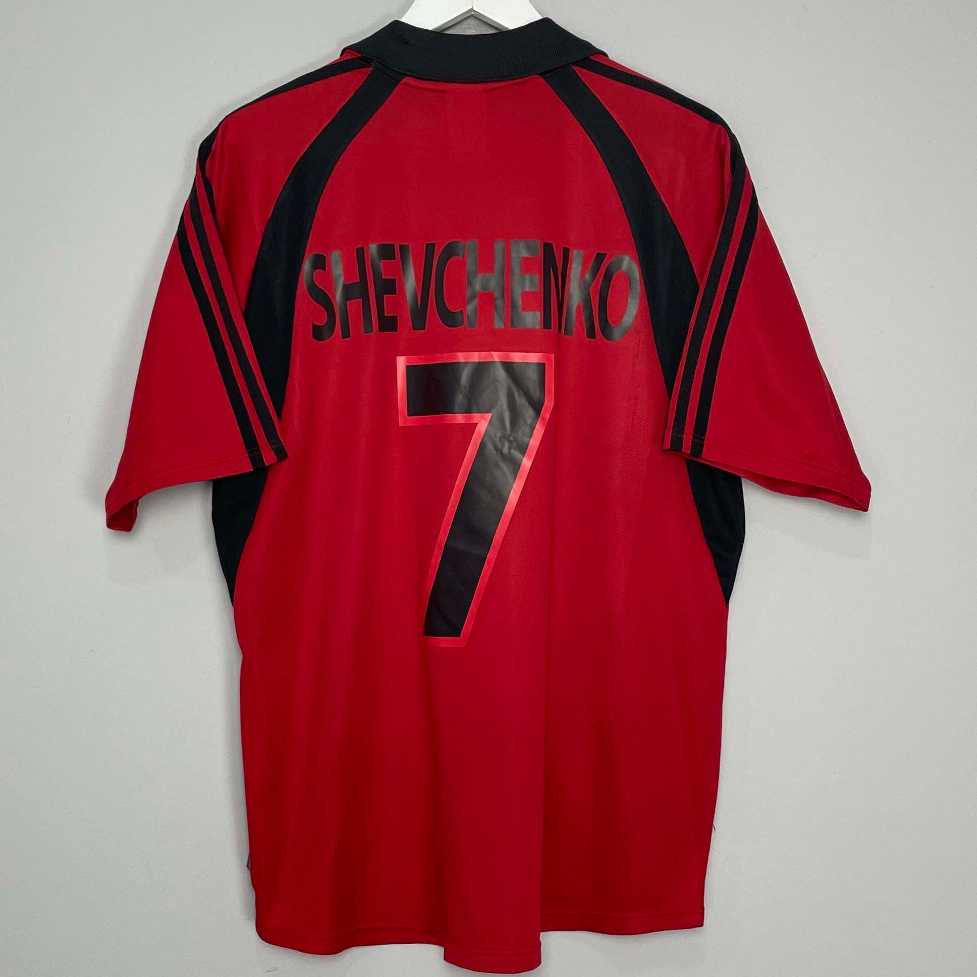 Shop 2001/02 AC MILAN SHEVCHENKO #7 THIRD SHIRT (L) ADIDAS, classic football shirts, vintage football shirts & retro soccer jerseys at Cult Kits
