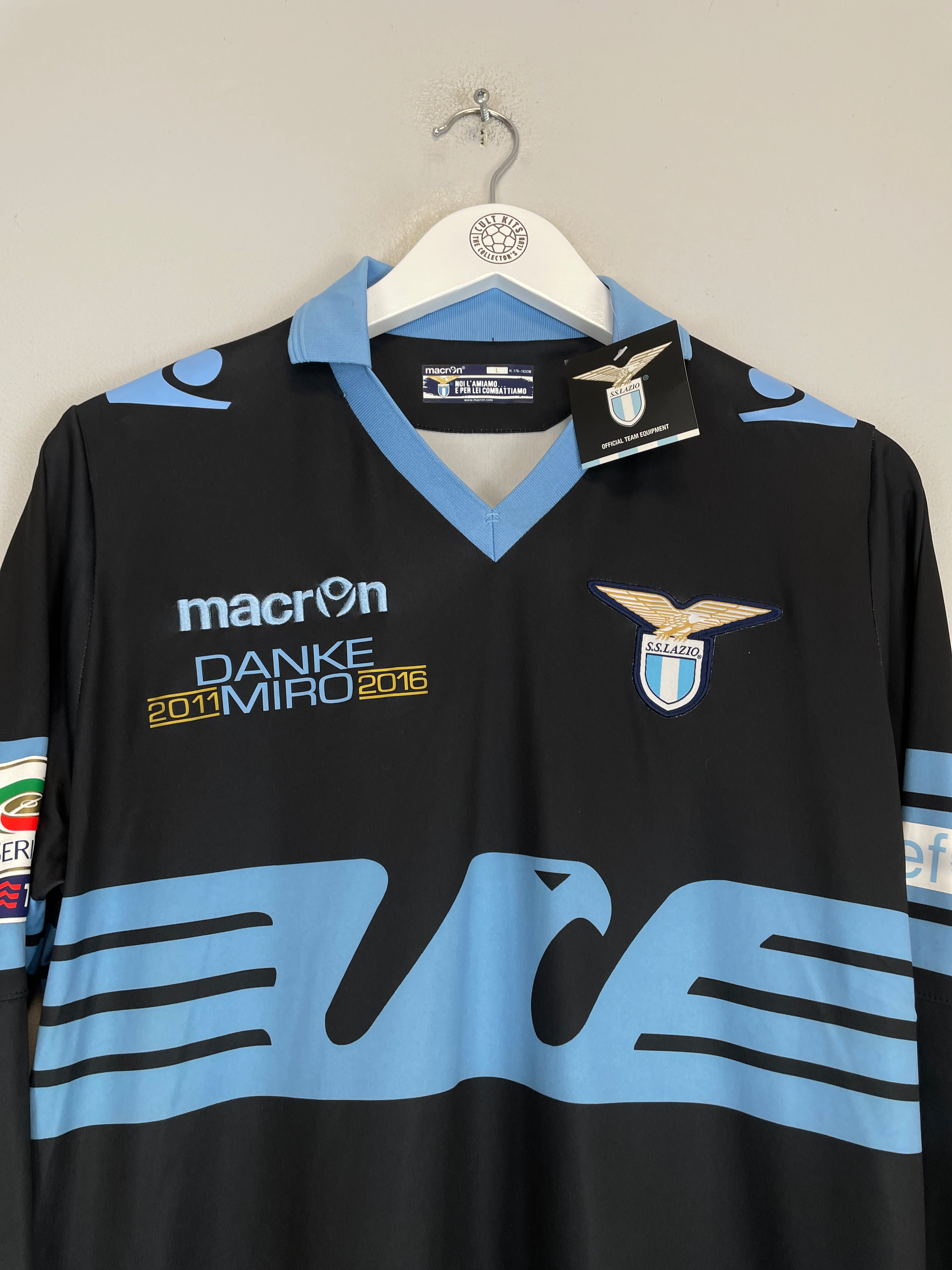 2015/16 LAZIO KLOSE #11 *BNWT* L/S AWAY SHIRT (L) MACRON – Cult Kits 2015/16 LAZIO KLOSE #11 *BNWT* L/S AWAY SHIRT (L) MACRON – Cult Kits