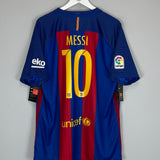 Shop 2016/17 BARCELONA MESSI #10 *BNWT* HOME SHIRT (XL) NIKE, classic football shirts, vintage football shirts & retro soccer jerseys at Cult Kits