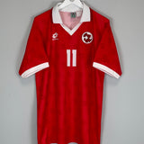 Shop 1994/96 SWITZERLAND CHAPUISAT #11 HOME SHIRT (L) LOTTO, classic football shirts, vintage football shirts & retro soccer jerseys at Cult Kits
