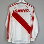 Shop 1992/94 RIVER PLATE L/S HOME SHIRT (M) ADIDAS, classic football shirts, vintage football shirts & retro soccer jerseys at Cult Kits