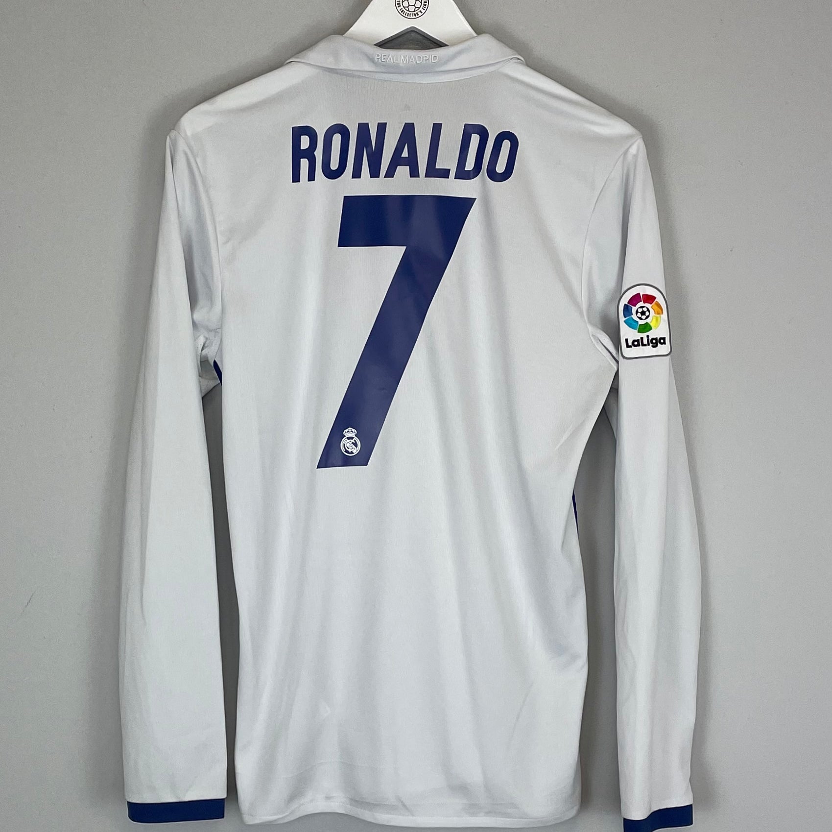Shop 2016/17 REAL MADRID RONALDO #7 L/S HOME SHIRT (S) ADIDAS, classic football shirts, vintage football shirts & retro soccer jerseys at Cult Kits