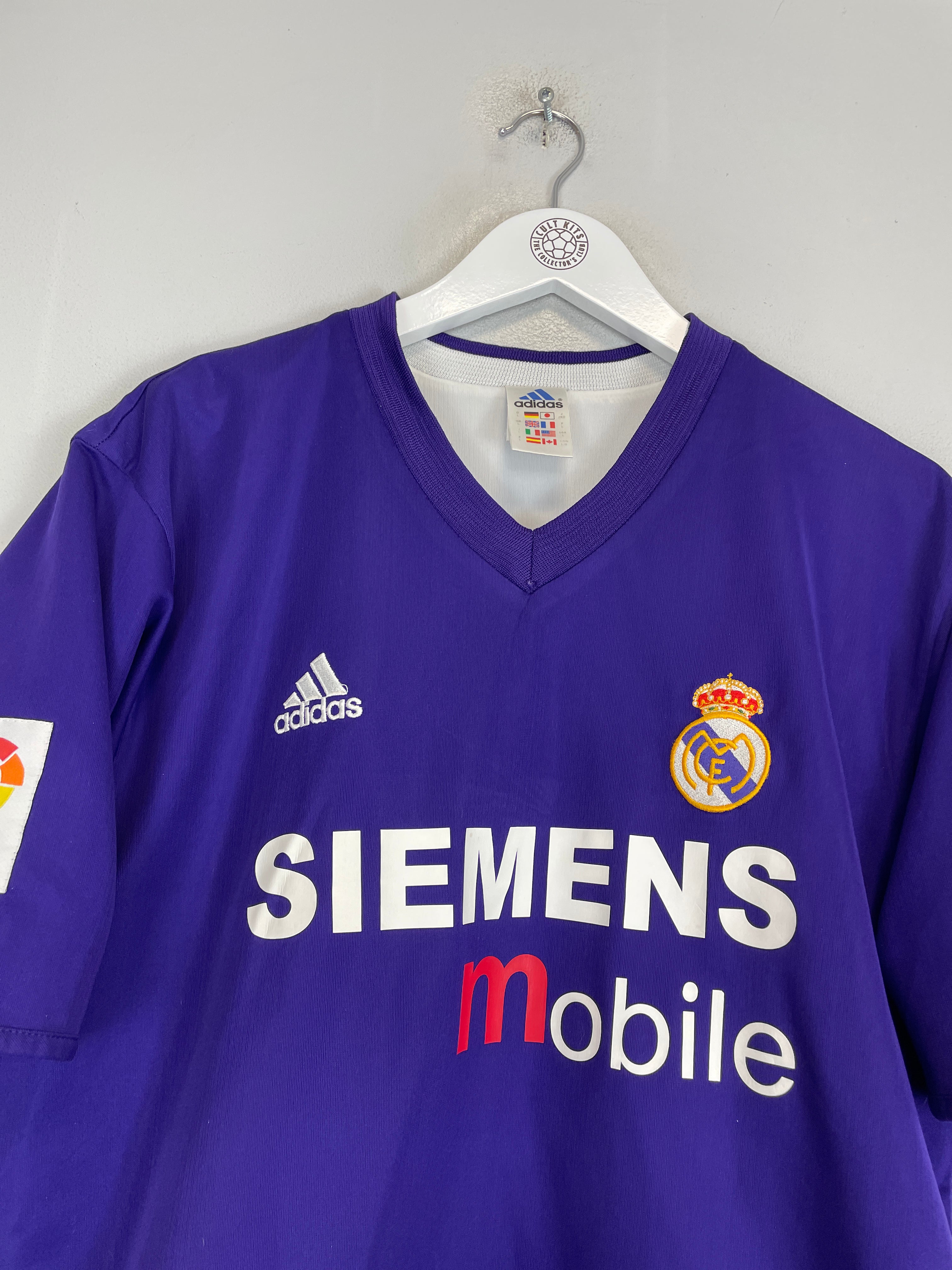 Shop 2002/03 REAL MADRID RONALDO #11 *CENTENARY* THIRD SHIRT (L) ADIDAS, classic football shirts, vintage football shirts & retro soccer jerseys at Cult Kits