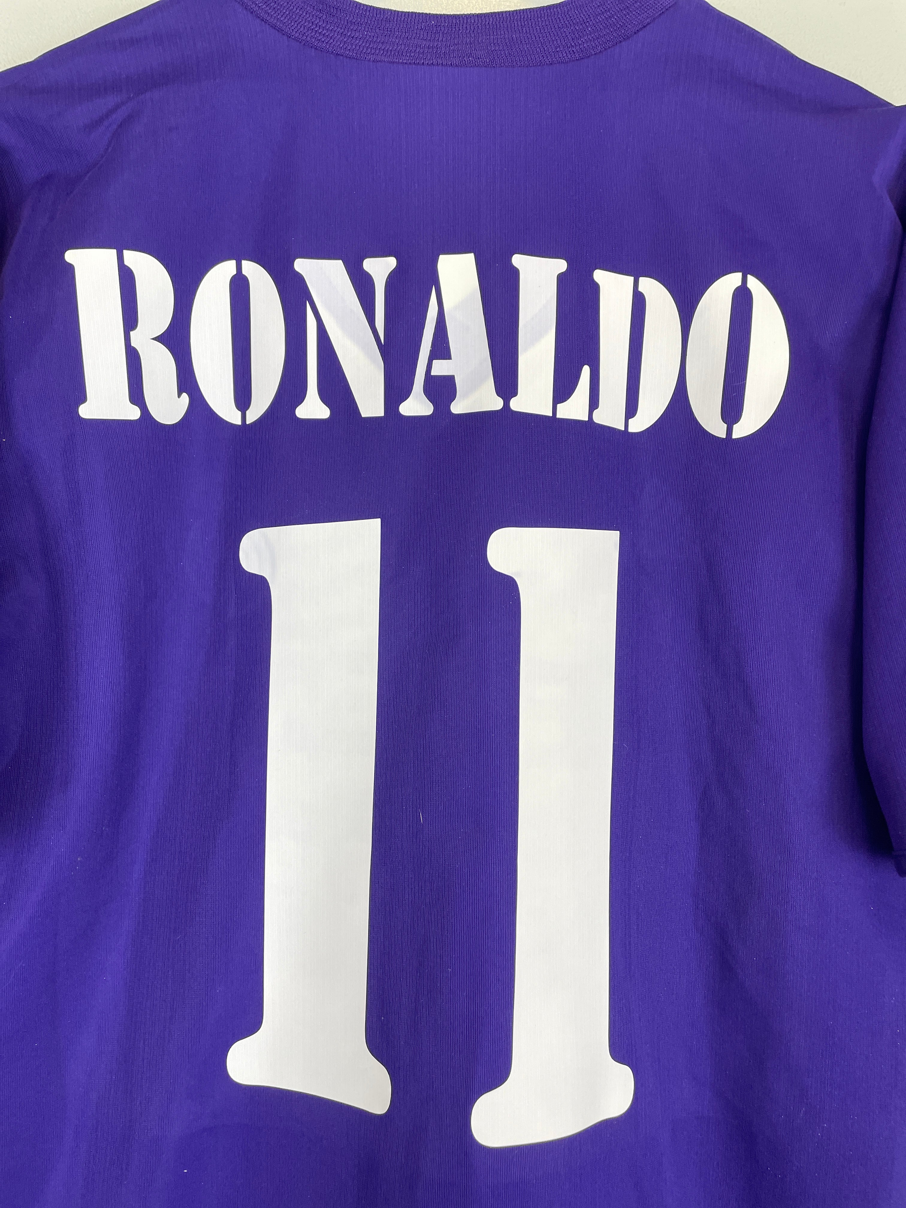 Shop 2002/03 REAL MADRID RONALDO #11 *CENTENARY* THIRD SHIRT (L) ADIDAS, classic football shirts, vintage football shirts & retro soccer jerseys at Cult Kits