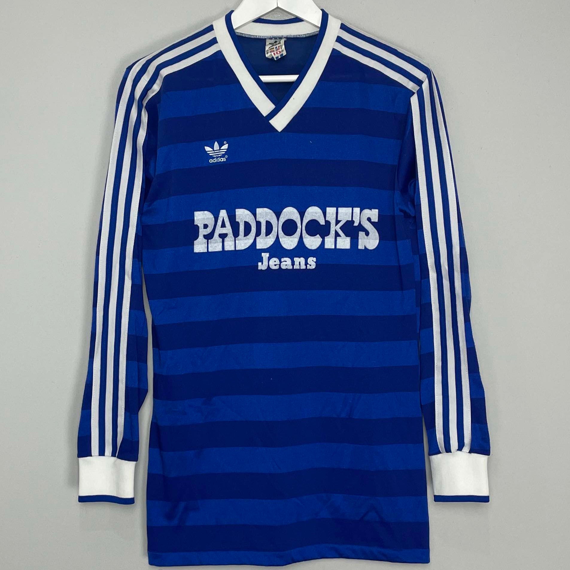 Shop 1985/86 SCHALKE L/S HOME SHIRT (M) ADIDAS, classic football shirts, vintage football shirts & retro soccer jerseys at Cult Kits