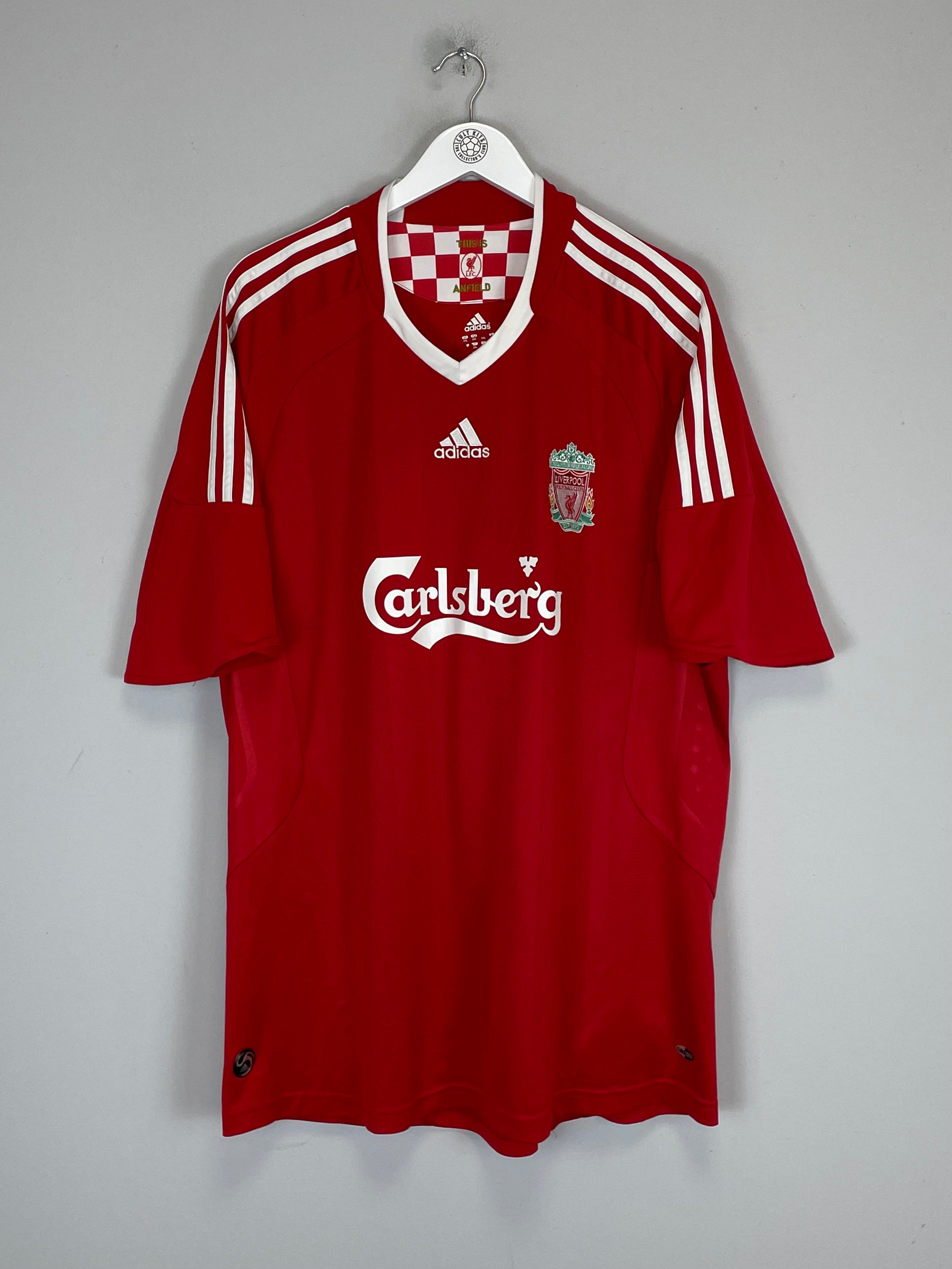 Shop 2008/10 LIVERPOOL ALONSO #14 HOME SHIRT (XXL) ADIDAS, classic football shirts, vintage football shirts & retro soccer jerseys at Cult Kits