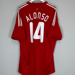 Shop 2008/10 LIVERPOOL ALONSO #14 HOME SHIRT (XXL) ADIDAS, classic football shirts, vintage football shirts & retro soccer jerseys at Cult Kits
