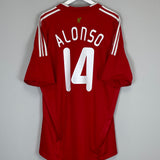 Shop 2008/10 LIVERPOOL ALONSO #14 HOME SHIRT (XXL) ADIDAS, classic football shirts, vintage football shirts & retro soccer jerseys at Cult Kits