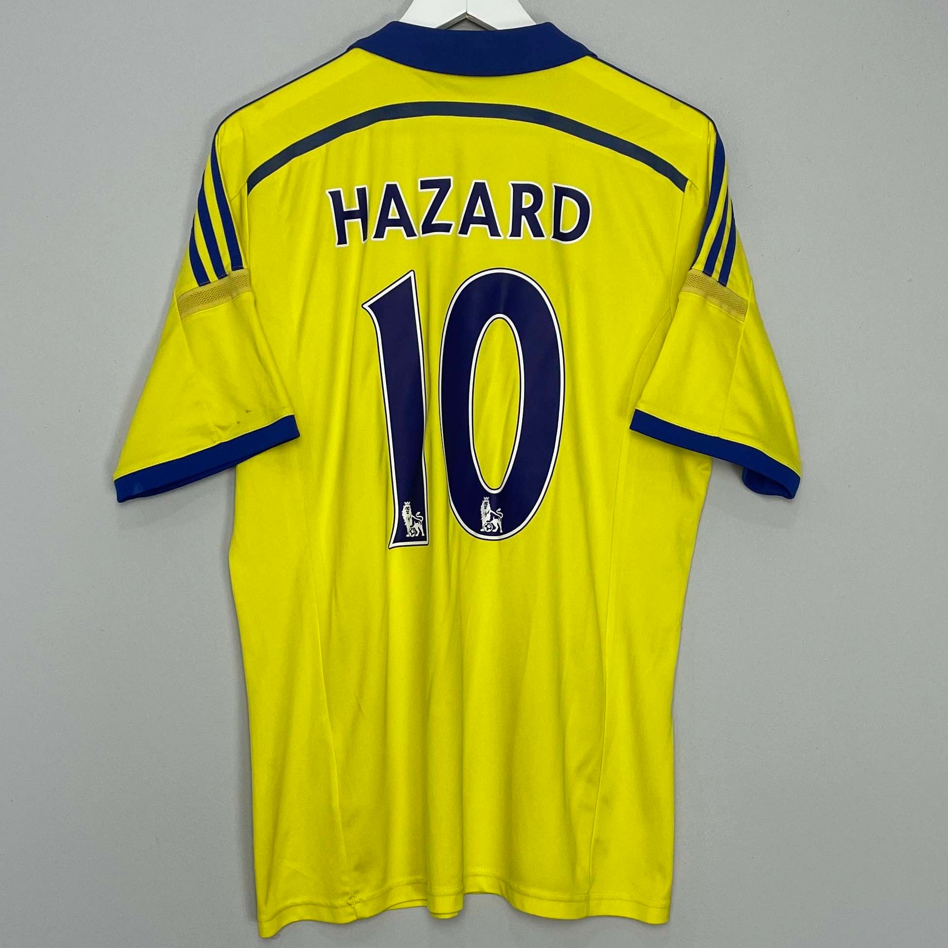 Shop 2014/15 CHELSEA HAZARD #10 AWAY SHIRT (L) ADIDAS, classic football shirts, vintage football shirts & retro soccer jerseys at Cult Kits