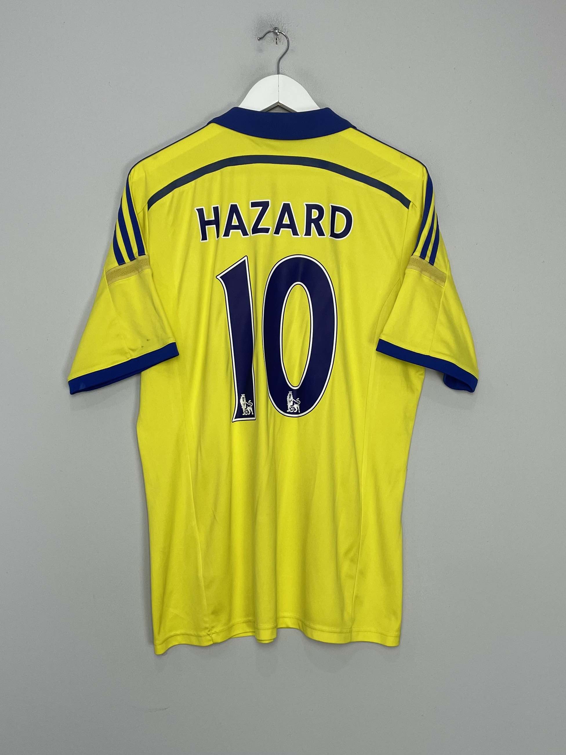 Shop 2014/15 CHELSEA HAZARD #10 AWAY SHIRT (L) ADIDAS, classic football shirts, vintage football shirts & retro soccer jerseys at Cult Kits