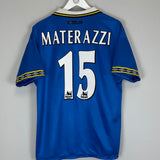 1997/99 EVERTON MATERAZZI #15 HOME SHIRT (M) UMBRO