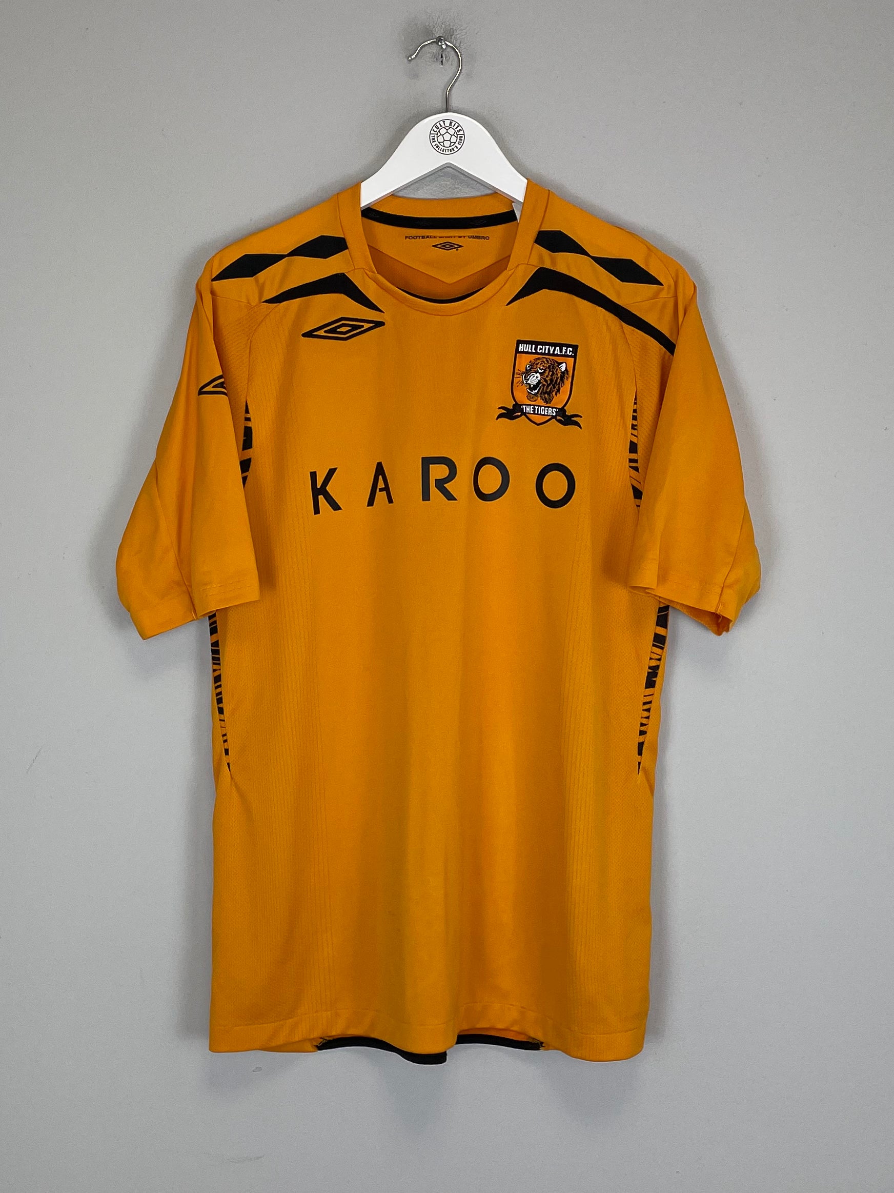 Shop 2007/08 HULL CITY OKOCHA #44 HOME SHIRT (L) UMBRO, classic football shirts, vintage football shirts & retro soccer jerseys at Cult Kits