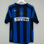 Shop 2004/05 INTER MILAN ADRIANO #10 HOME SHIRT (S) NIKE, classic football shirts, vintage football shirts & retro soccer jerseys at Cult Kits