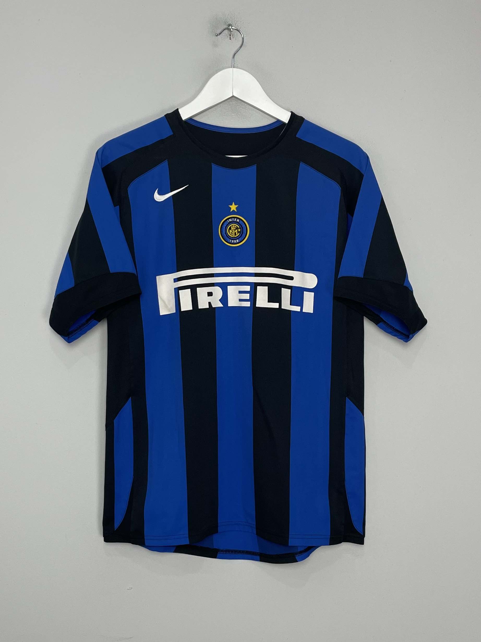 Shop 2004/05 INTER MILAN ADRIANO #10 HOME SHIRT (S) NIKE, classic football shirts, vintage football shirts & retro soccer jerseys at Cult Kits