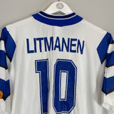 1996 FINLAND LITMANEN #10 HOME SHIRT (L) ADIDAS