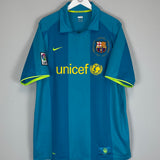 Shop 2007/08 BARCELONA RONALDINHO #10 AWAY SHIRT (XXL) NIKE, classic football shirts, vintage football shirts & retro soccer jerseys at Cult Kits