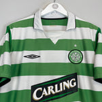 Shop 2004/05 CELTIC HOME SHIRT (L) UMBRO, classic football shirts, vintage football shirts & retro soccer jerseys at Cult Kits