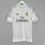 2015/16 REAL MADRID *PLAYER ISSUE* HOME SHIRT (M) ADIDAS