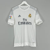 2015/16 REAL MADRID *PLAYER ISSUE* HOME SHIRT (M) ADIDAS