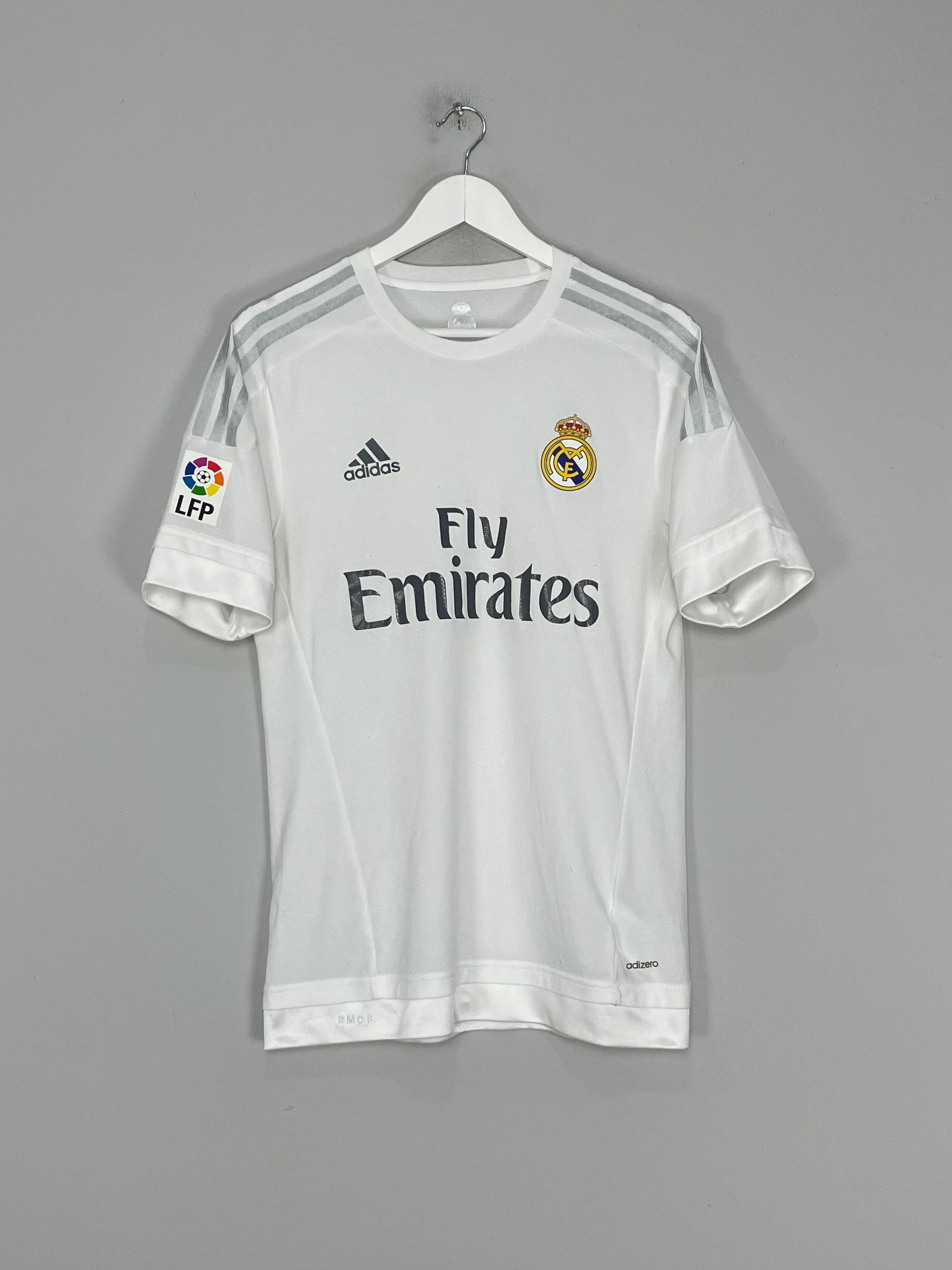2015/16 REAL MADRID *PLAYER ISSUE* HOME SHIRT (M) ADIDAS