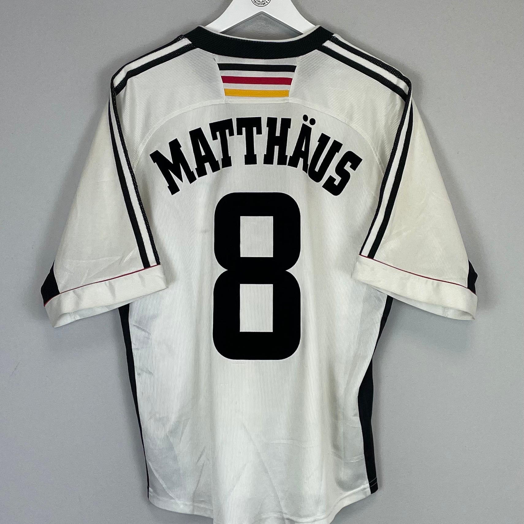 Shop 1998/00 GERMANY MATTHAUS #8 HOME SHIRT (L) ADIDAS, classic football shirts, vintage football shirts & retro soccer jerseys at Cult Kits