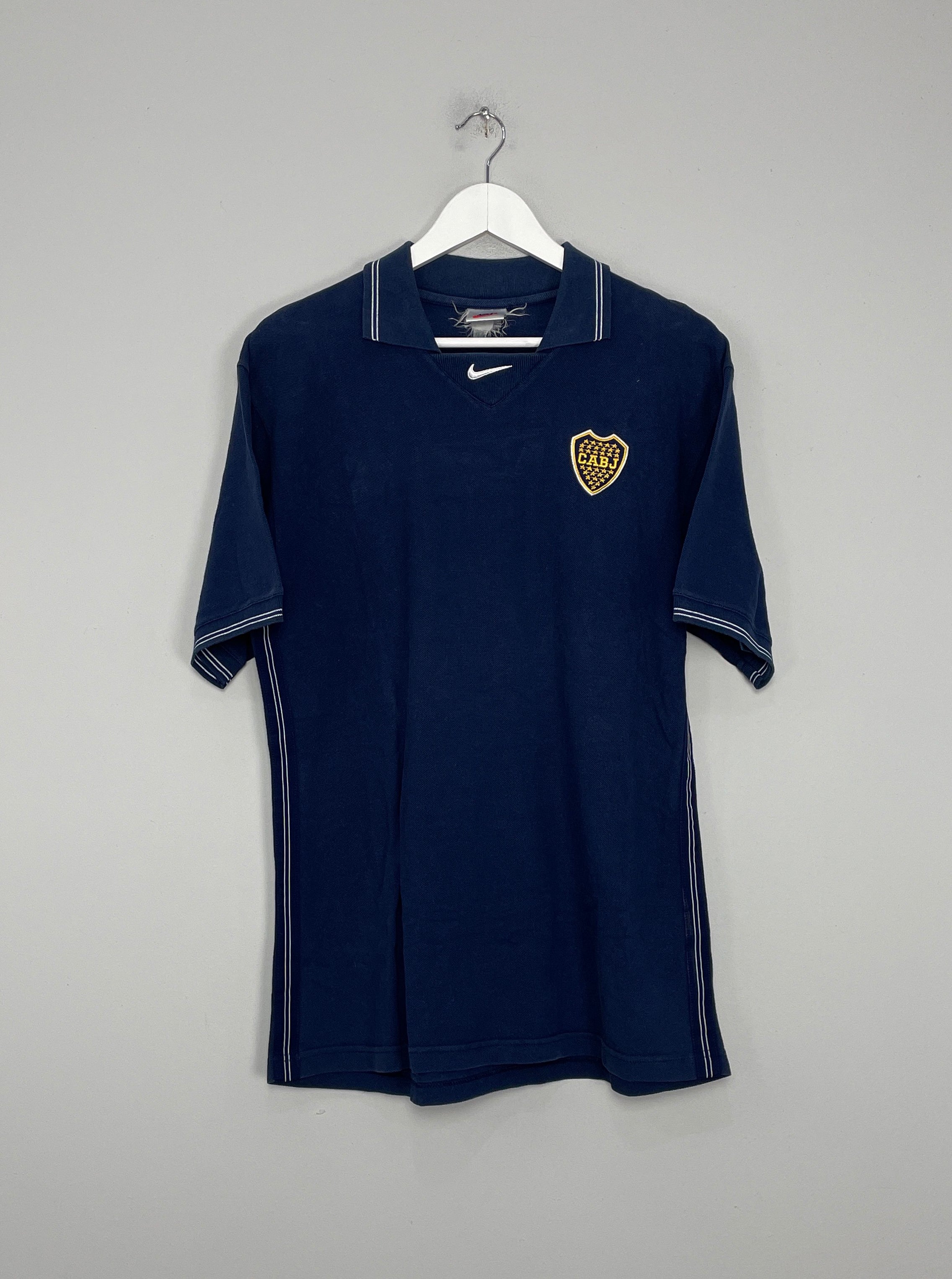 Shop 1998/00 BOCA JUNIORS TRAINING POLO SHIRT (L) NIKE, classic football shirts, vintage football shirts & retro soccer jerseys at Cult Kits