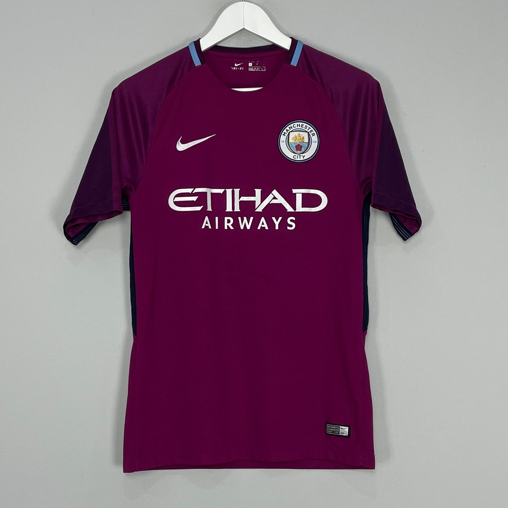 Shop 2017/18 MANCHESTER CITY AWAY SHIRT (S) NIKE, classic football shirts, vintage football shirts & retro soccer jerseys at Cult Kits